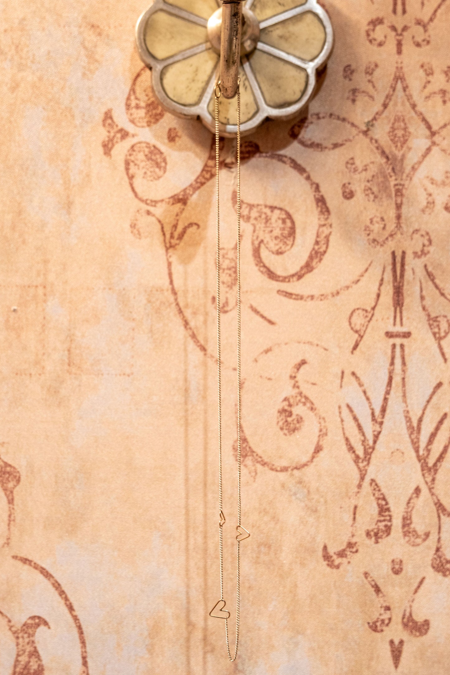 JH SS NECKLACE 3 14KT GOLD HEARTS