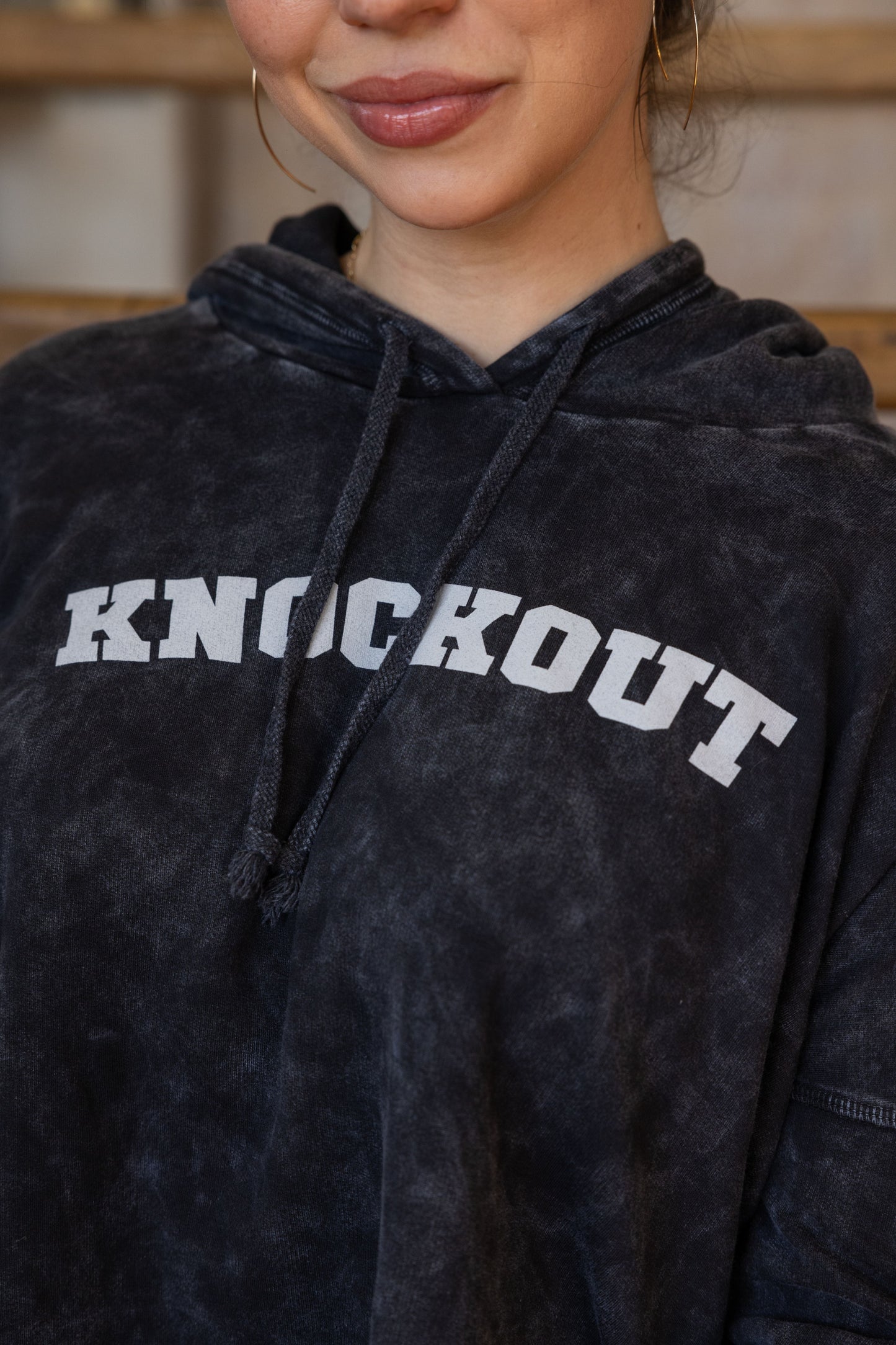 KNOCKOUT SWEATSHIRT - VINTAGE BLACK