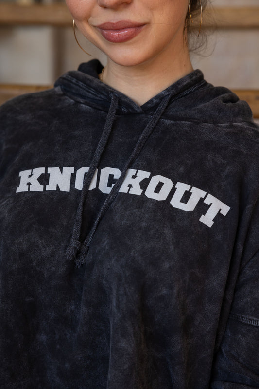 KNOCKOUT SWEATSHIRT - VINTAGE BLACK
