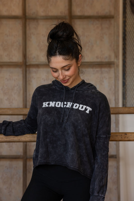 KNOCKOUT SWEATSHIRT - VINTAGE BLACK