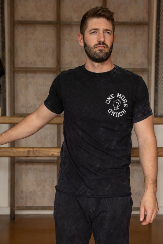 ONE MORE ROUND TEE-VINTAGE BLACK
