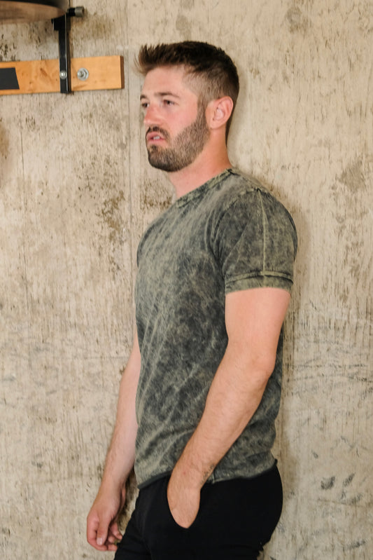 VINTAGE WASH TEE - VINTAGE ARMY