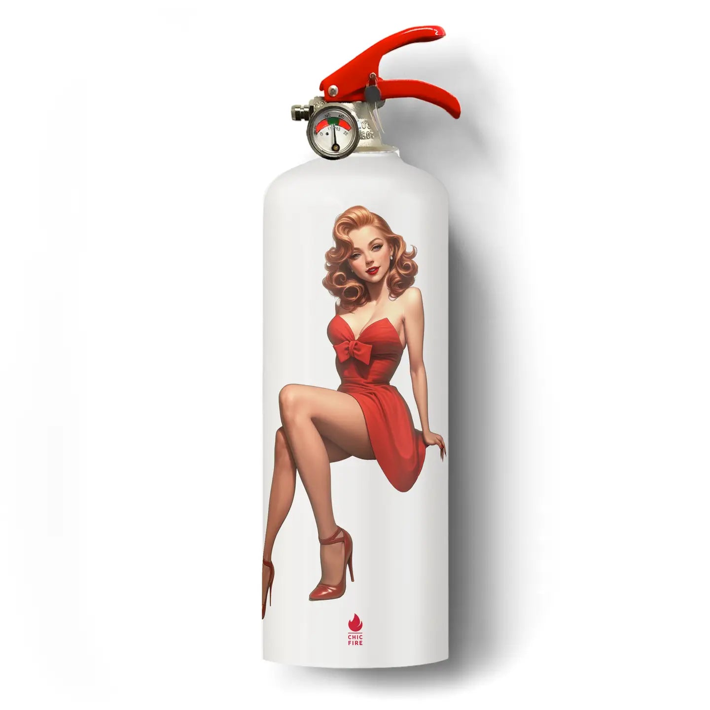 Pin-Up Rouge Fire Extinguisher