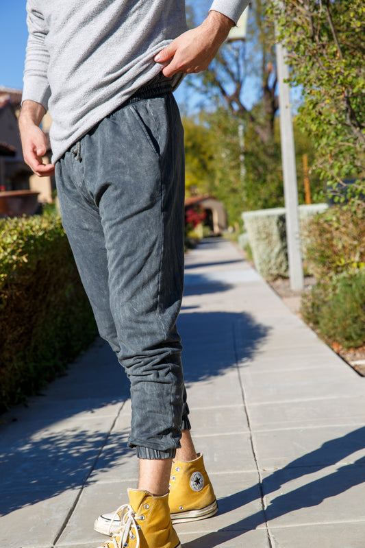 FRENCH TERRY JOGGER - VINTAGE BLACK