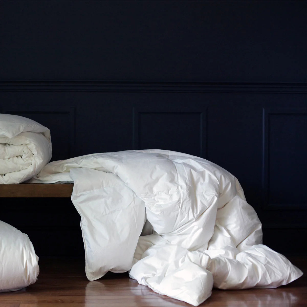 PREMIUM WHITE GOOSE DOWN COMFORTER ALL SEASONS WEIGHT