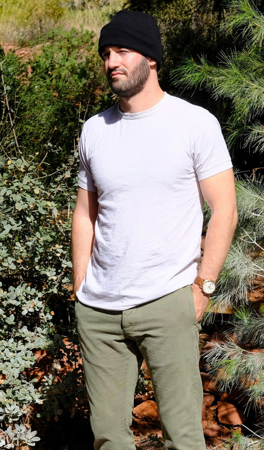 COTTON SLUB TEE - ANTIQUE