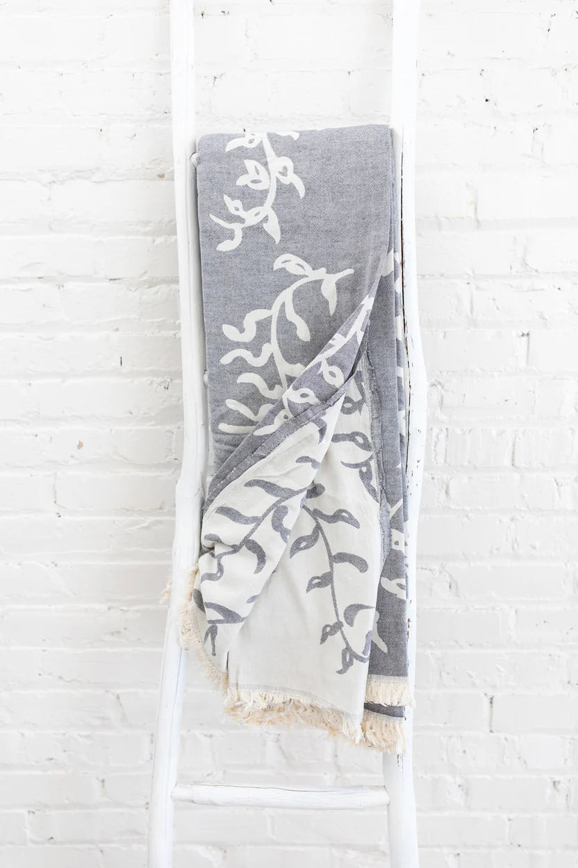 Turkish Quilted Grapevine Blanket