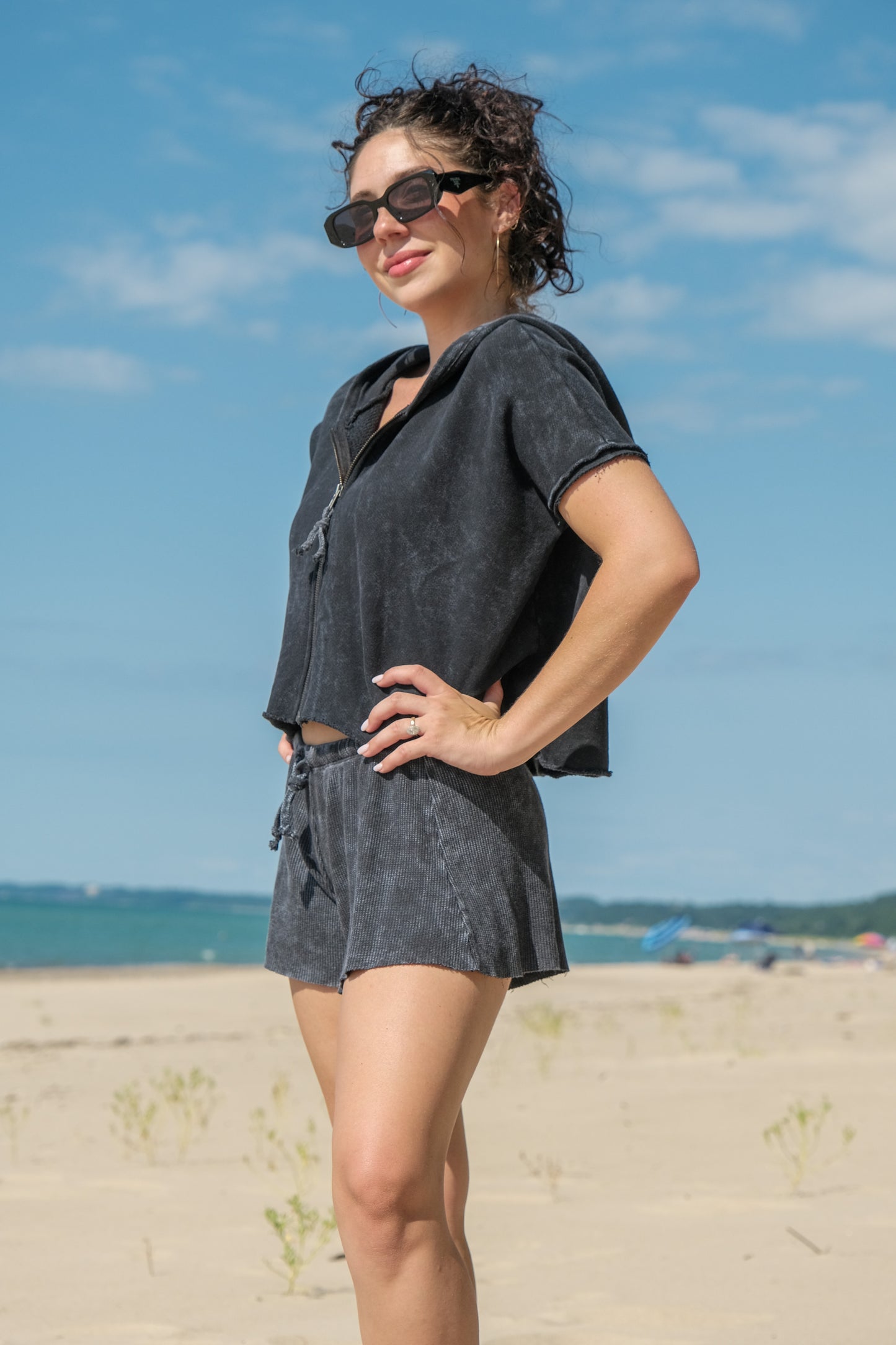 THERMAL SHORT-VINTAGE BLACK