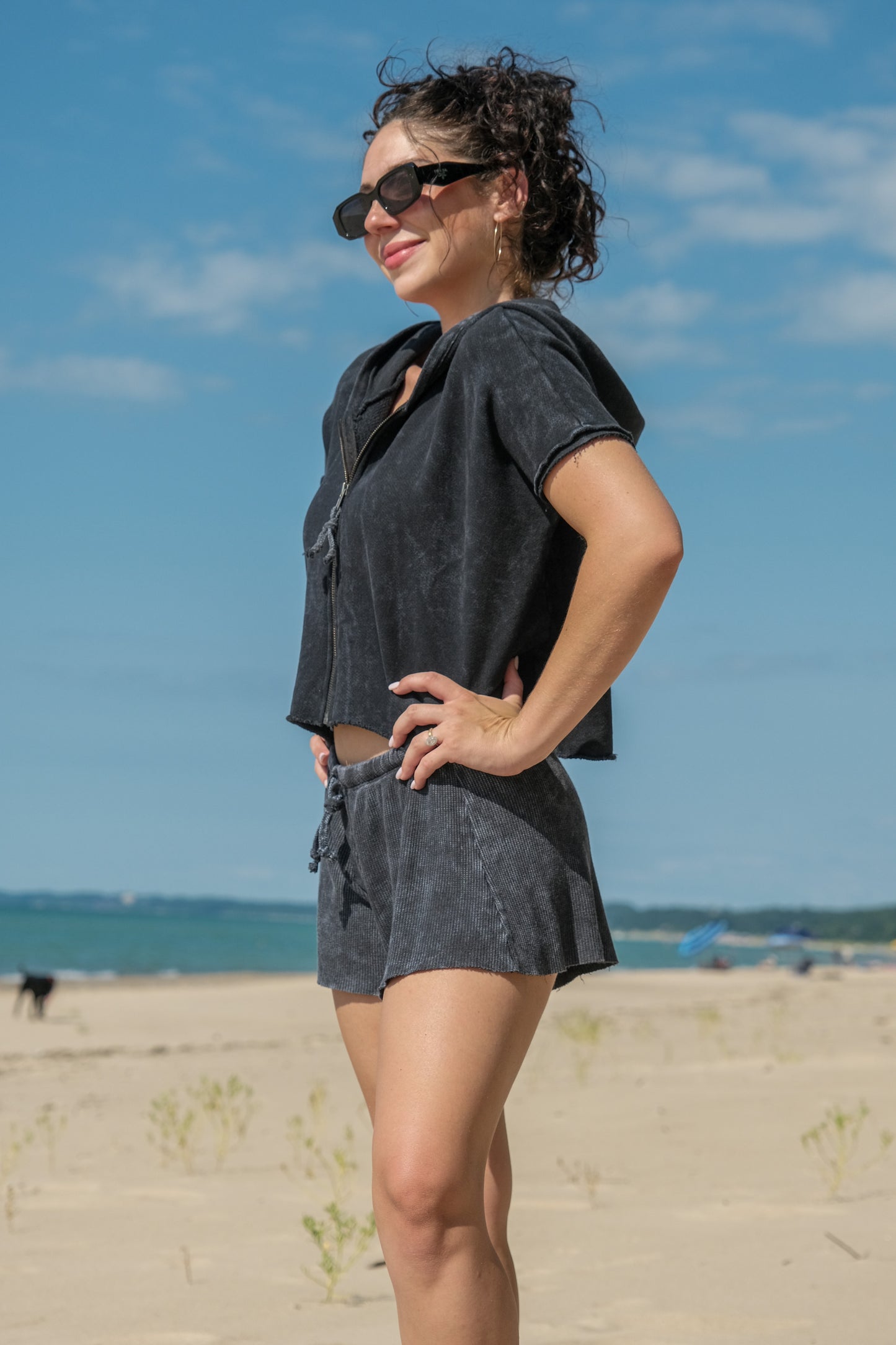 THERMAL SHORT-VINTAGE BLACK