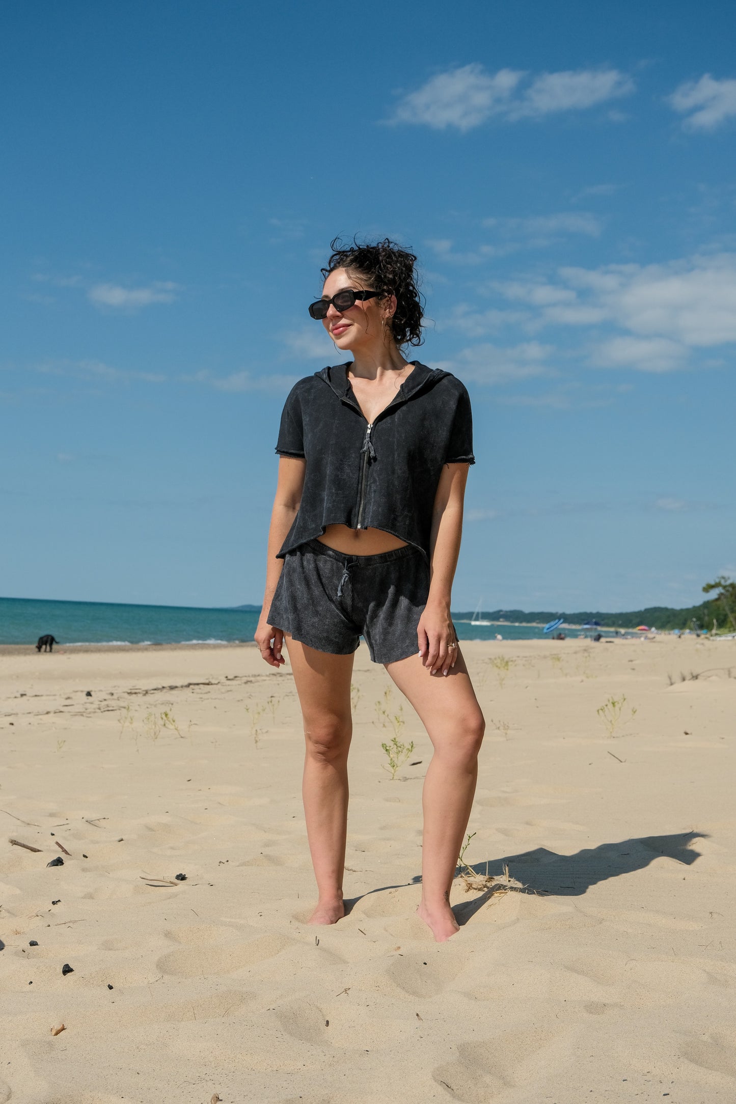 THERMAL SHORT-VINTAGE BLACK