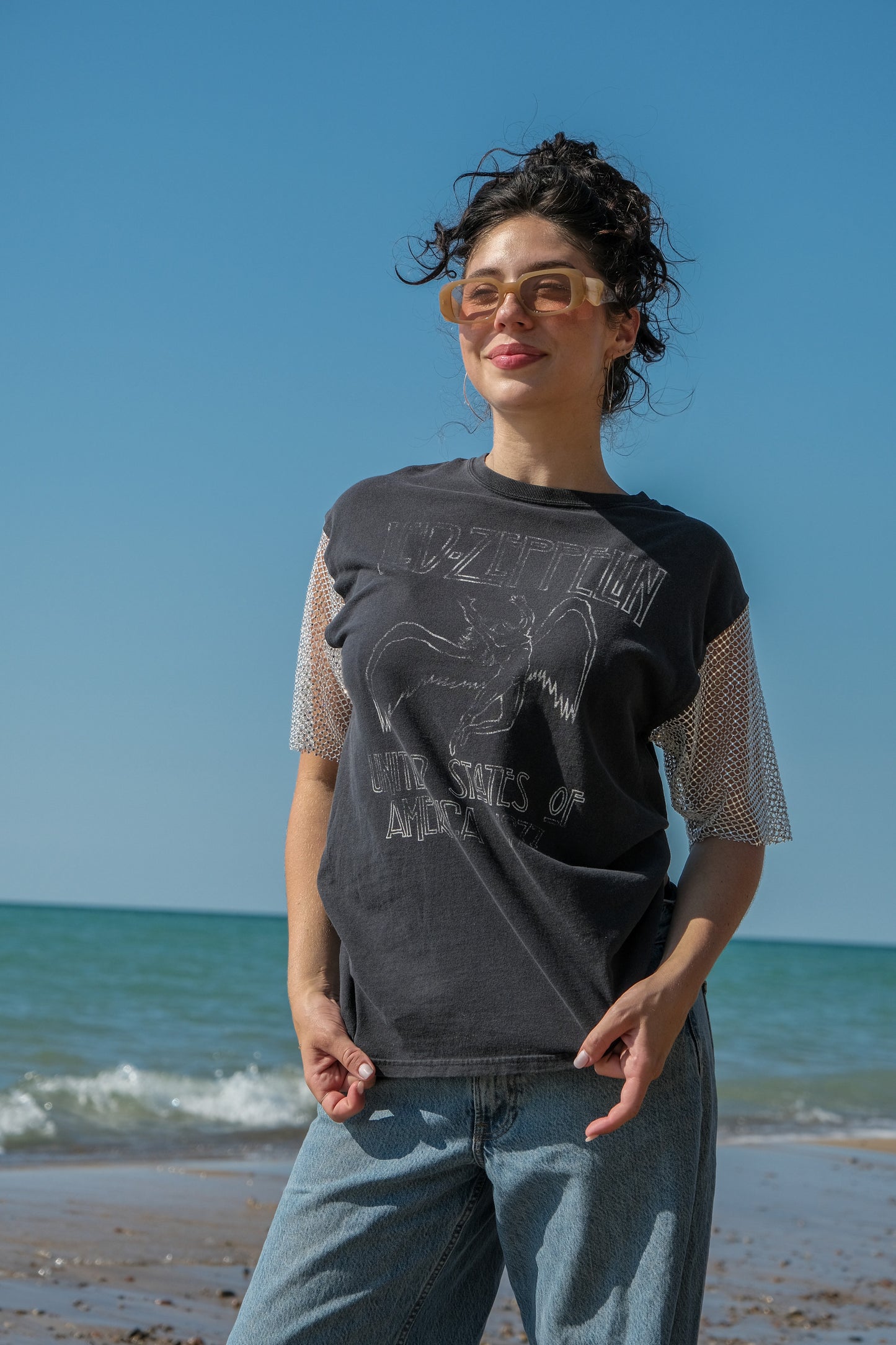 OPDNY CRYSTAL SLEEVE LED ZEPPELIN TEE