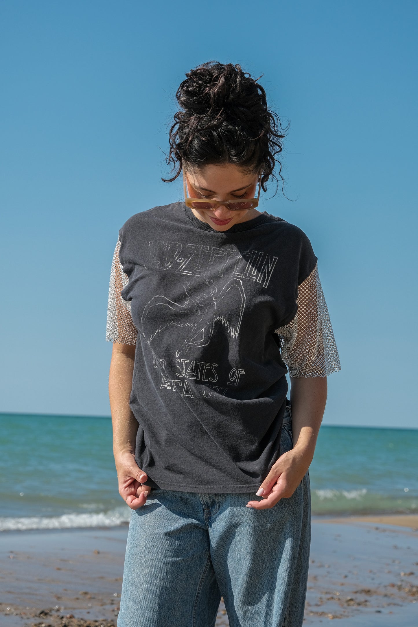 OPDNY CRYSTAL SLEEVE LED ZEPPELIN TEE