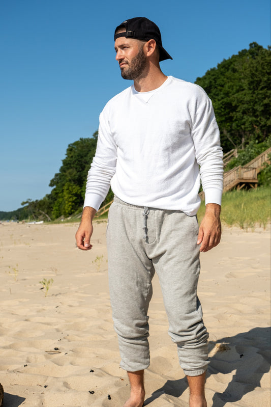 SWEAT JOGGER - HEATHER GREY
