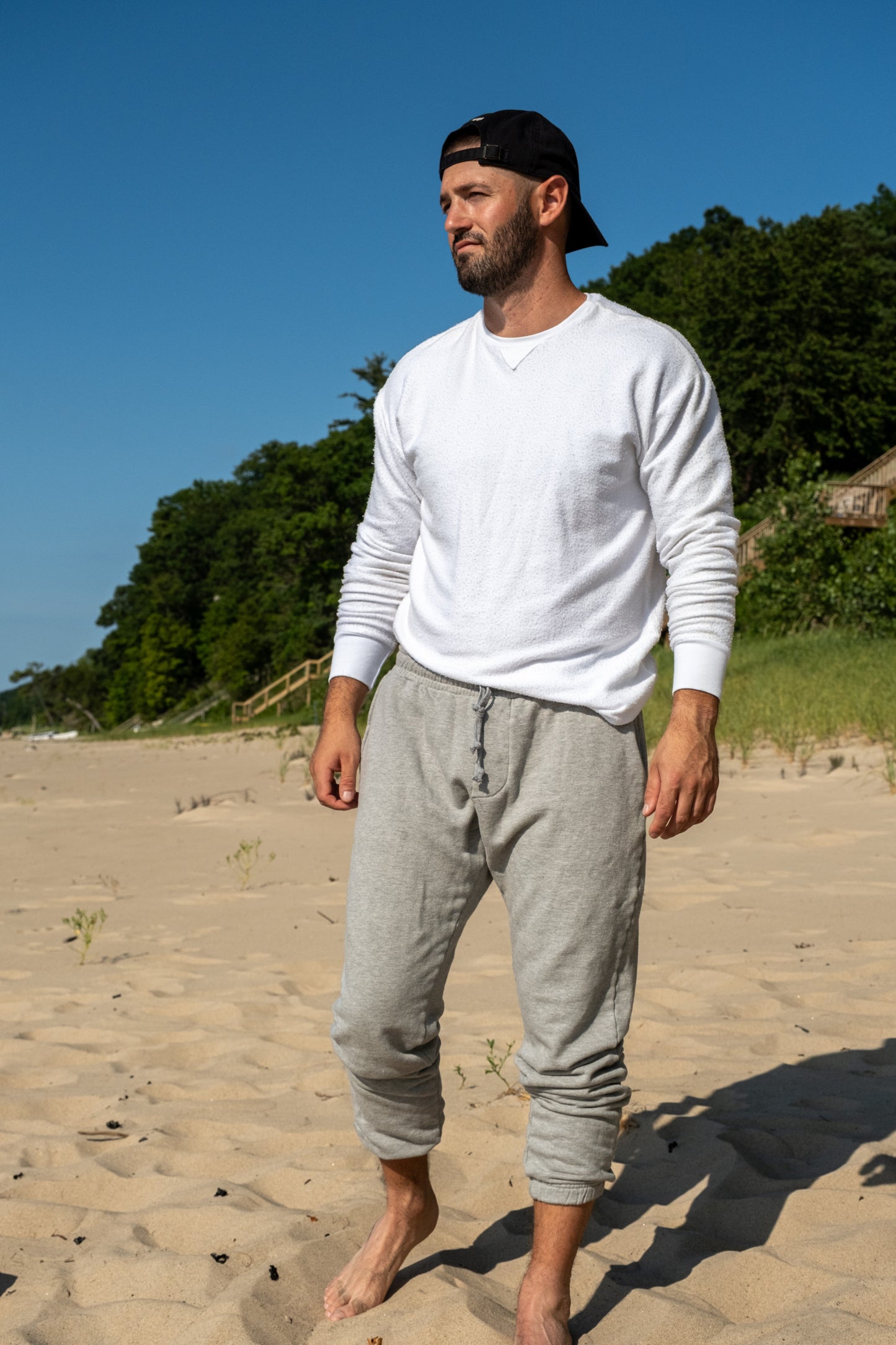 SWEAT JOGGER - HEATHER GREY
