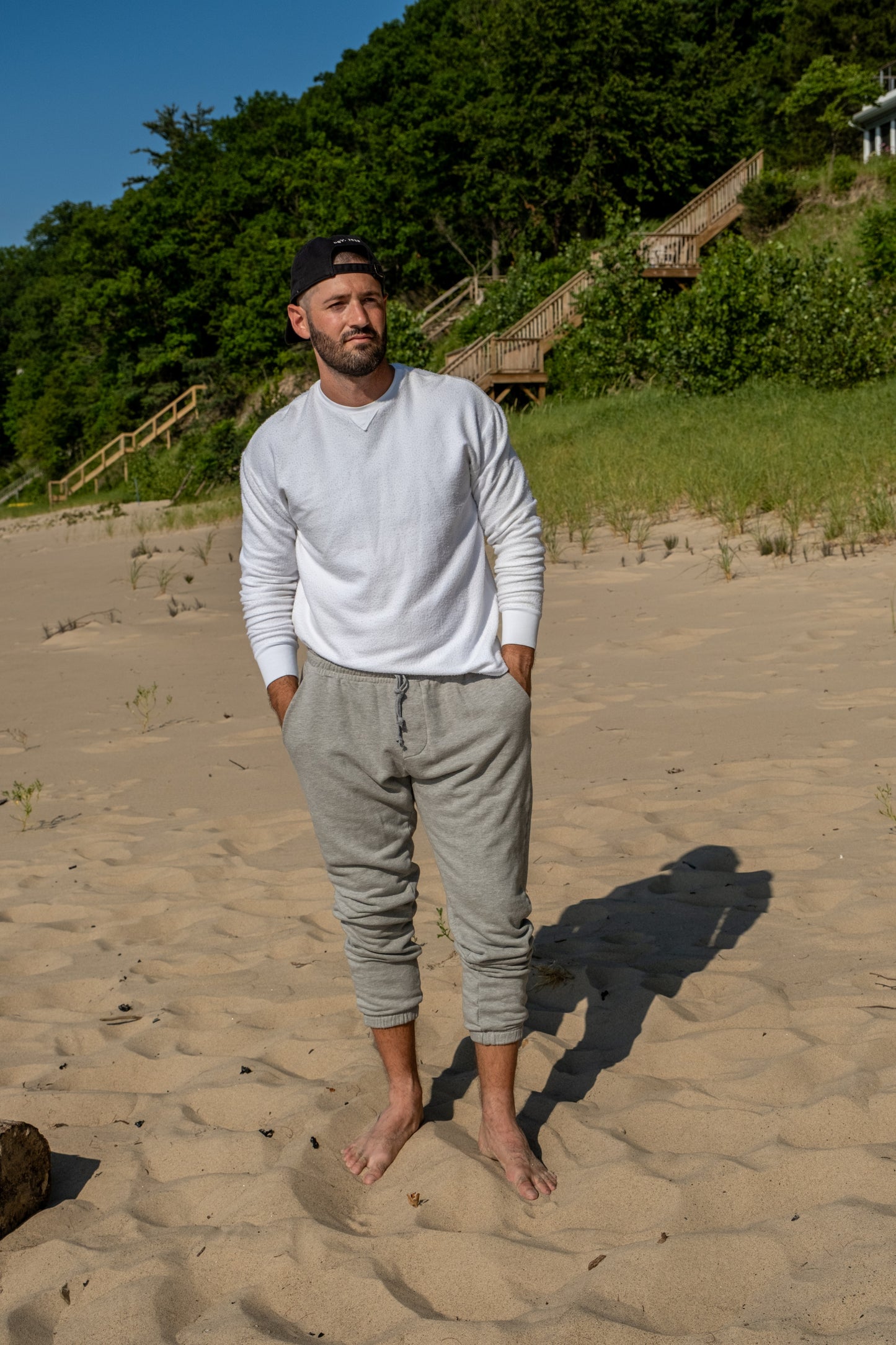 SWEAT JOGGER - HEATHER GREY