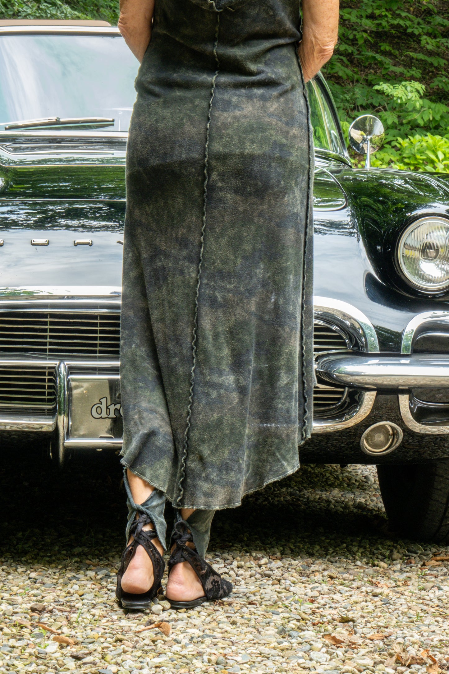 THERMAL CUT SLEEVE DUSTER-VINTAGE ARMY CAMO
