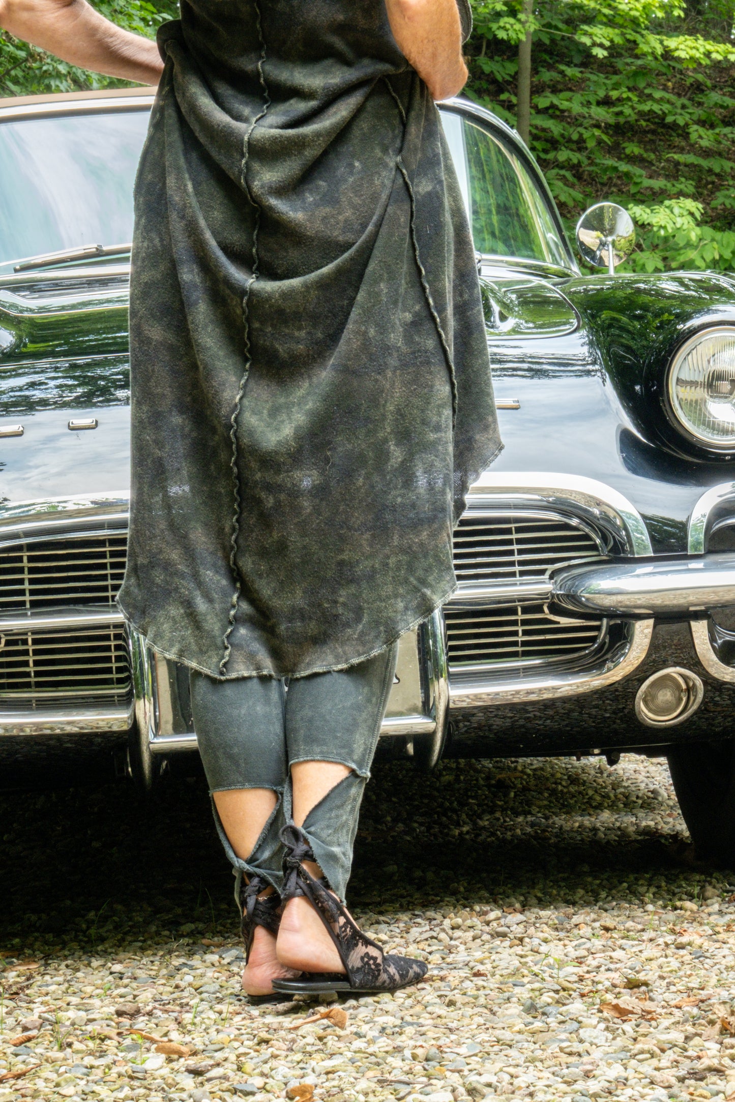 THERMAL CUT SLEEVE DUSTER-VINTAGE ARMY CAMO