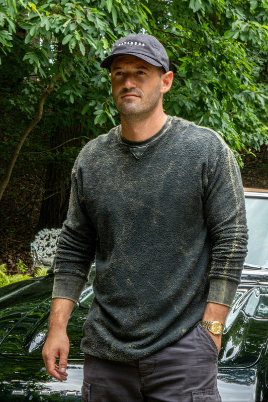 REVERSE FLEECE SWEATSHIRT - VIN ARMY