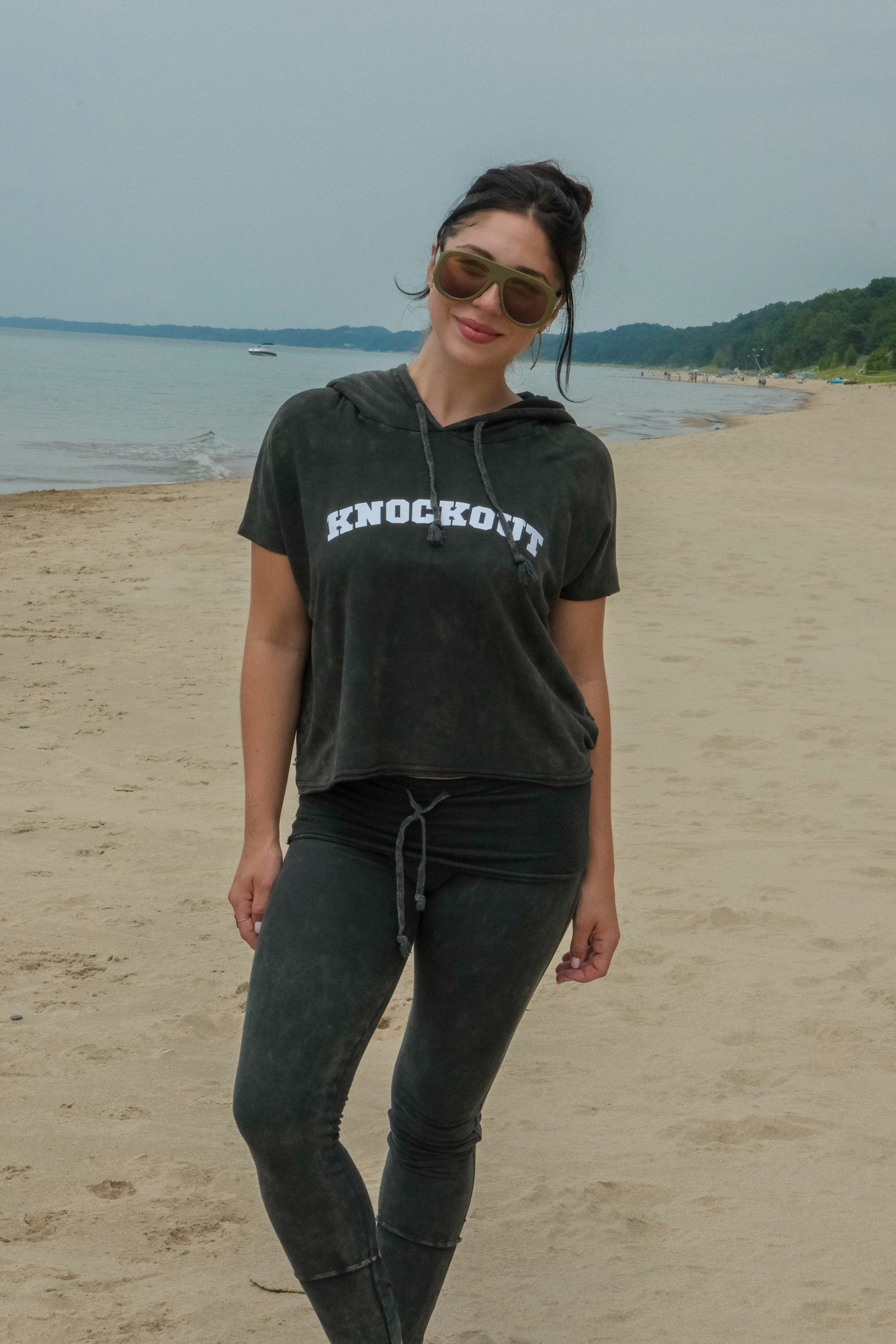 KNOCKOUT MUSCLE SLEEVE SWEATSHIRT - VINTAGE ARMY