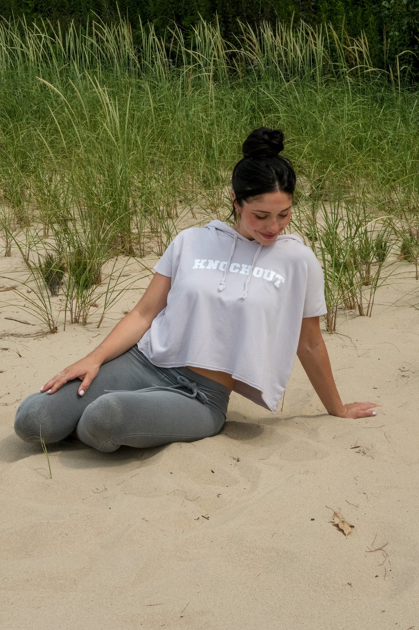 KNOCKOUT MUSCLE SLEEVE SWEATSHIRT - ANTIQUE