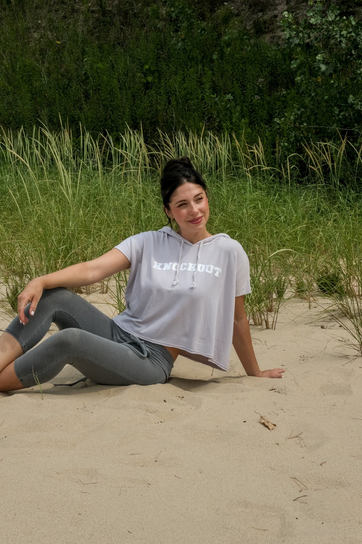 KNOCKOUT MUSCLE SLEEVE SWEATSHIRT - ANTIQUE