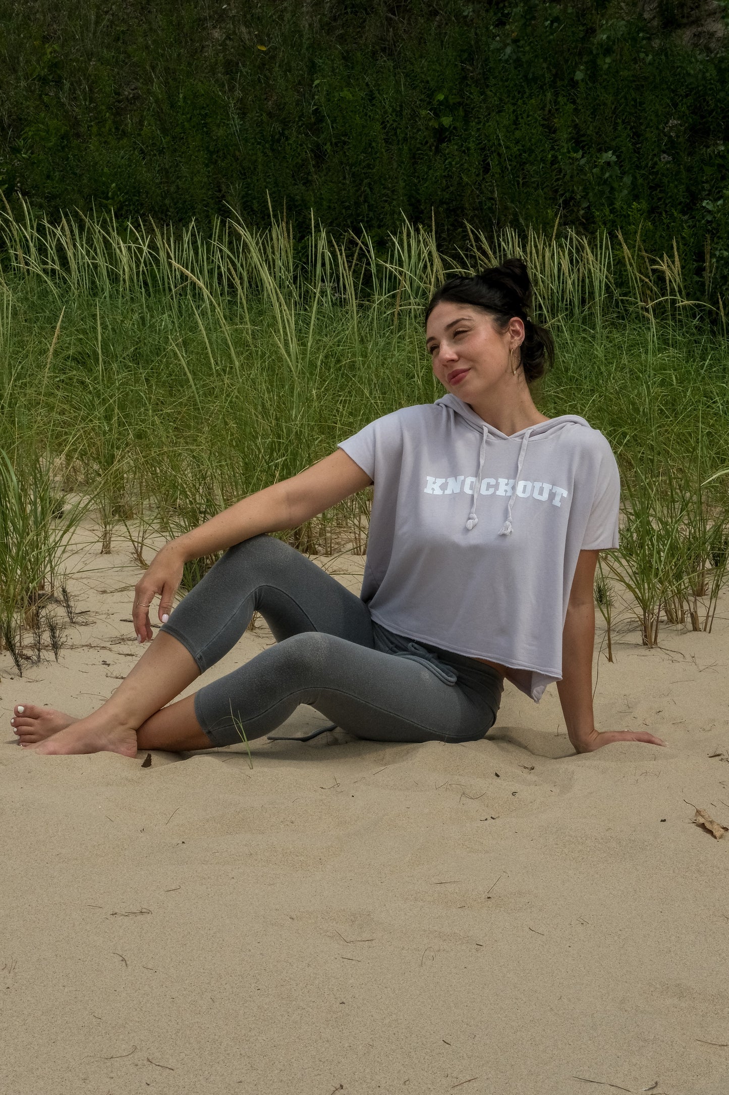 KNOCKOUT MUSCLE SLEEVE SWEATSHIRT - ANTIQUE