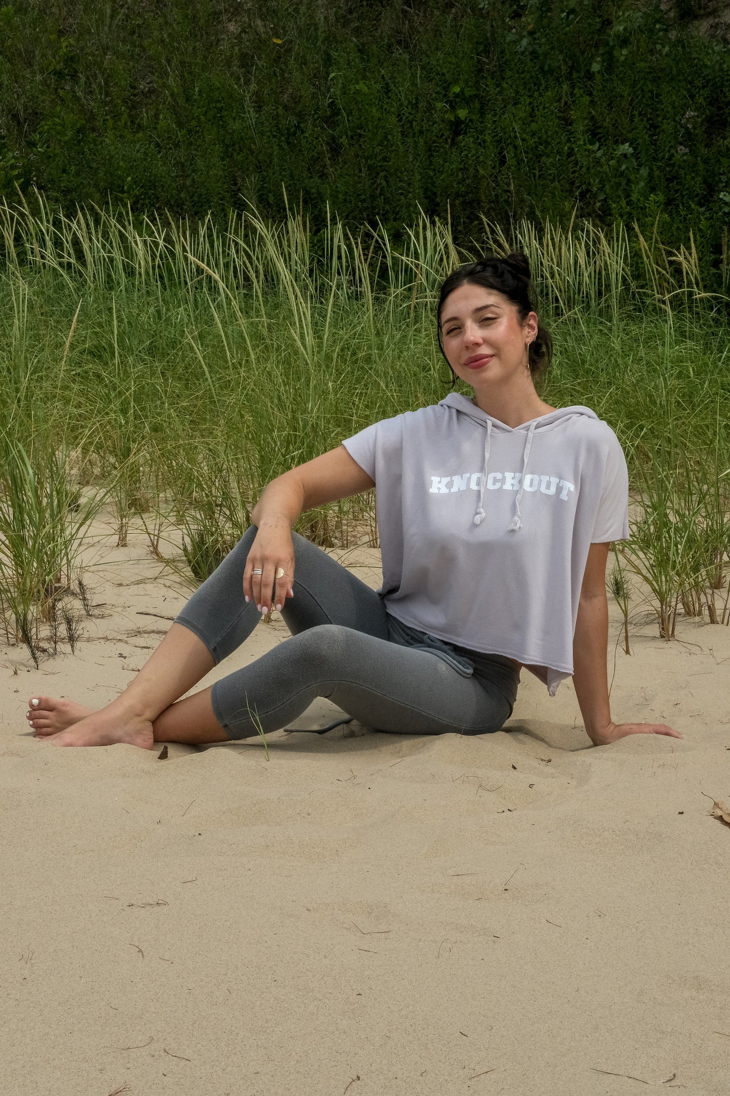 KNOCKOUT MUSCLE SLEEVE SWEATSHIRT - ANTIQUE