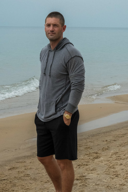 OLD SCHOOL FLEECE SHORT -BLACK
