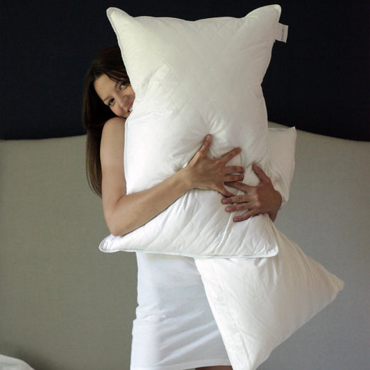 Down and Feather Pillow Diamond Support