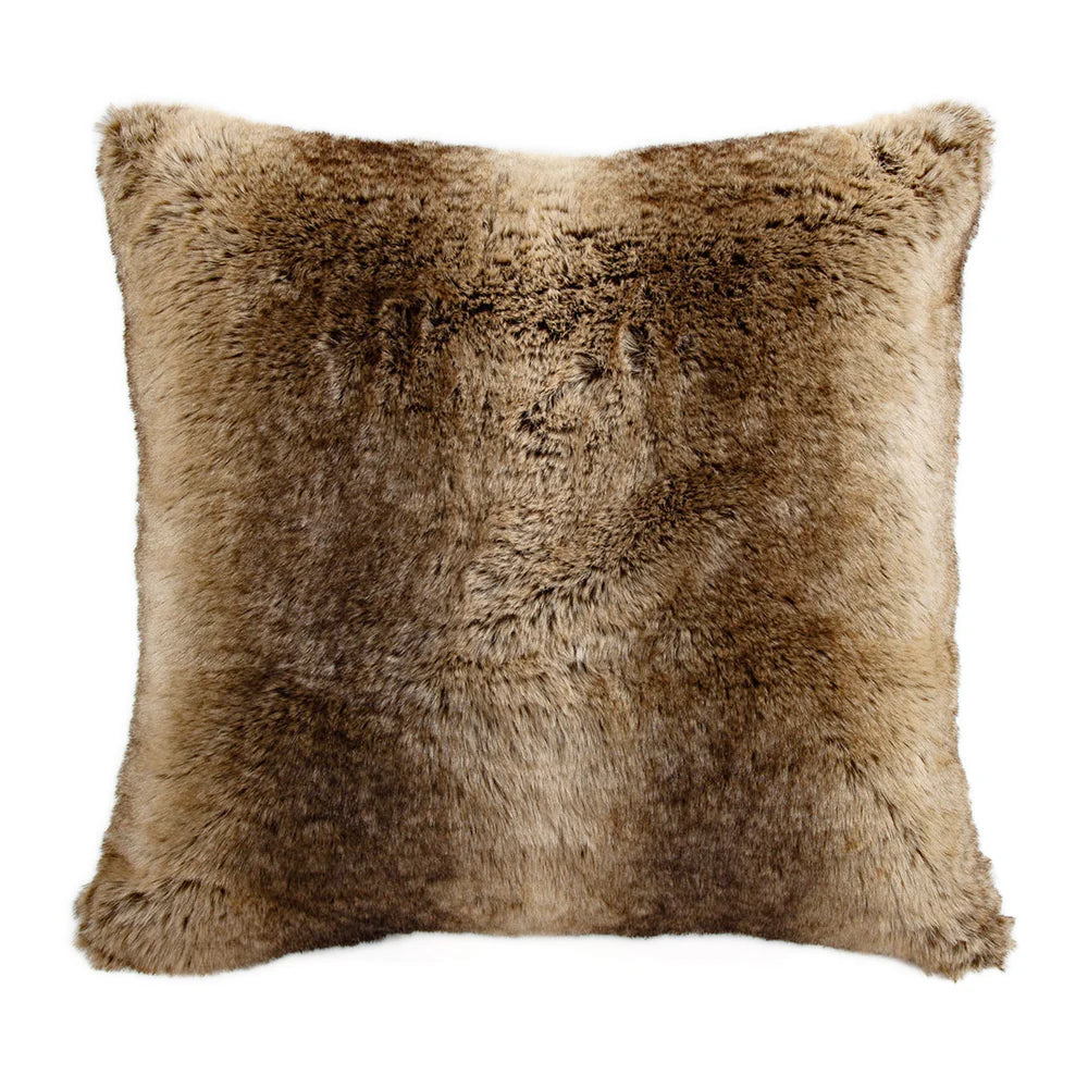 FAUX WOLF FUR EURO SHAM