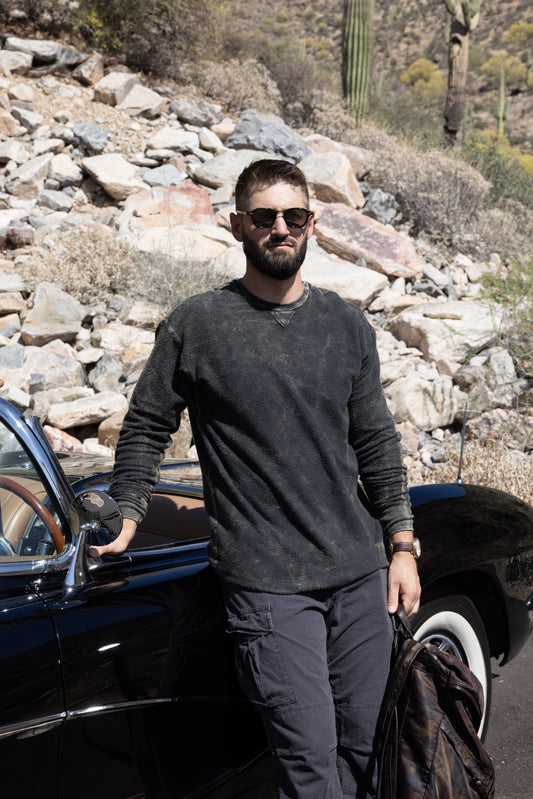 REVERSE FLEECE SWEATSHIRT - VIN ARMY