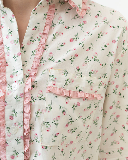 Cloud Rose Floral Pajamas Pants