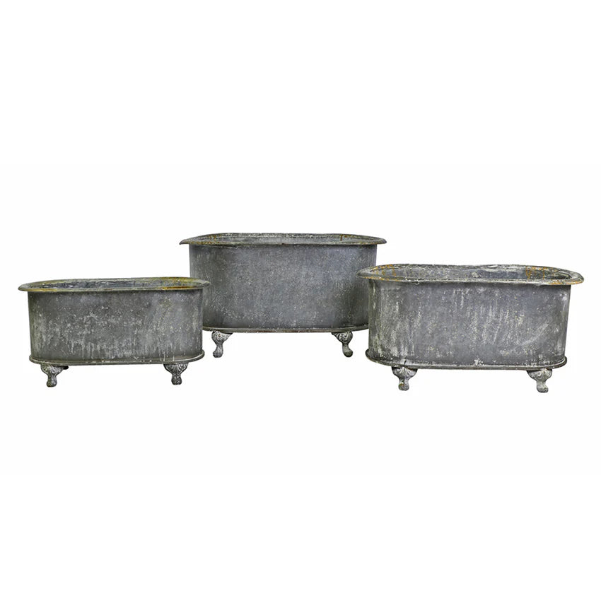 Vintage Inspired Zinc Tubs