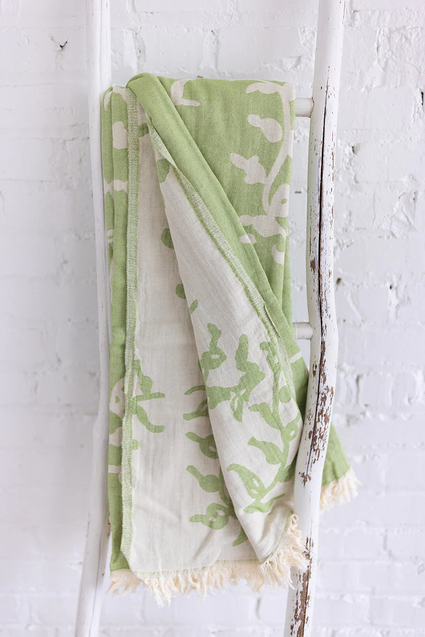 Turkish Quilted Grapevine Blanket