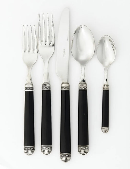 Nazare Black 5 piece place setting