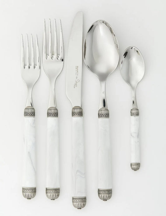 Nazare White 5 piece place setting
