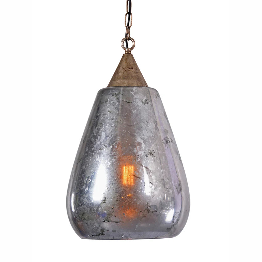 Mercury Glass Pendant Chandelier