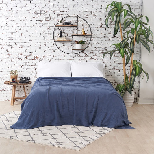 Ryker Vintage Indigo Coverlet
