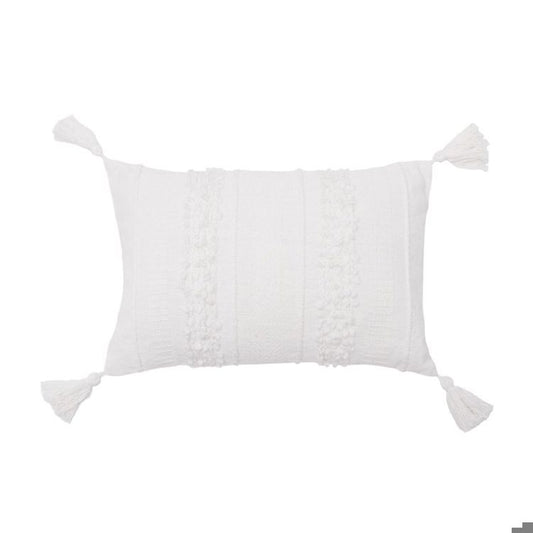 Barton White Pillow