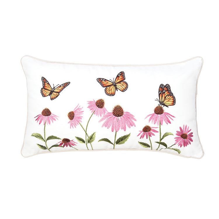 Butterfly Garden Lumber Pillow