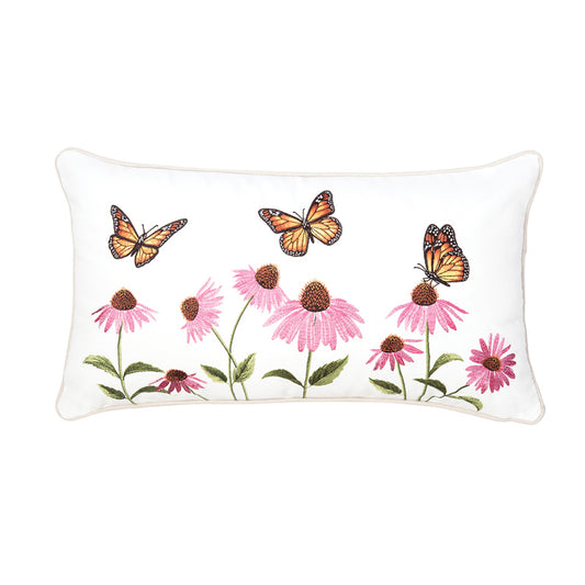 Butterfly Garden Lumber Pillow