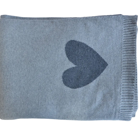 TRAVEL SET Hearts Reversible - Dk Grey Mel/Light Grey Mel