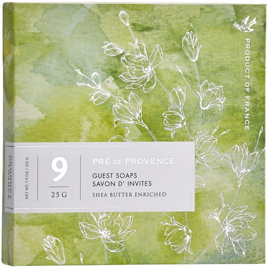 PRE DE PROVENCE GIFT 25G SOAPS X 9 PK - GREEN