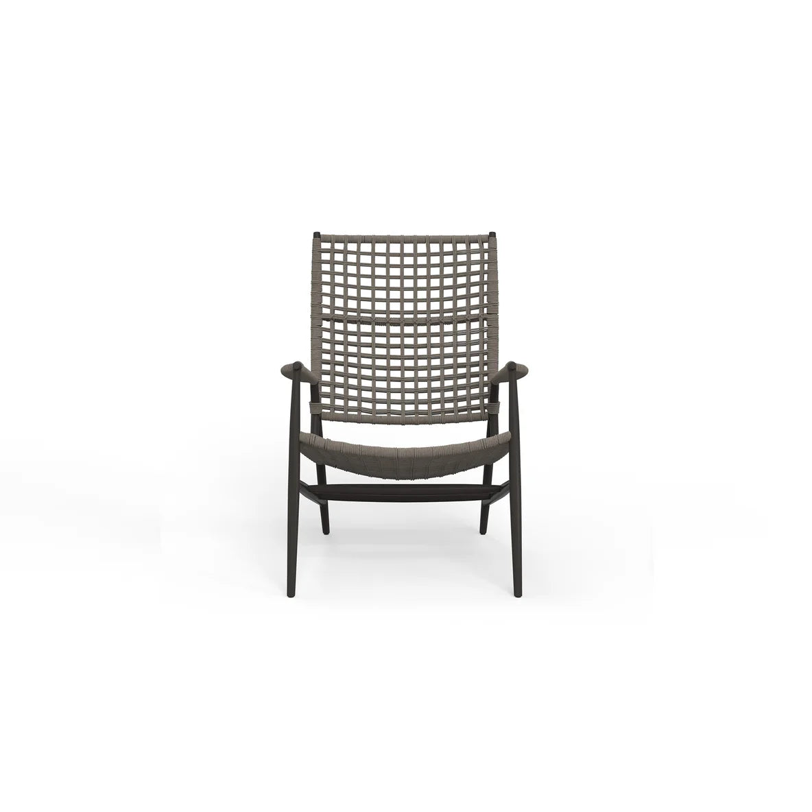 Bazaar Grigio rope highback chair