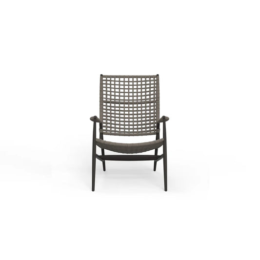 Bazaar Grigio rope highback chair