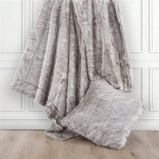 ARCTIC BEAR OVERSIZED THROW GREY
