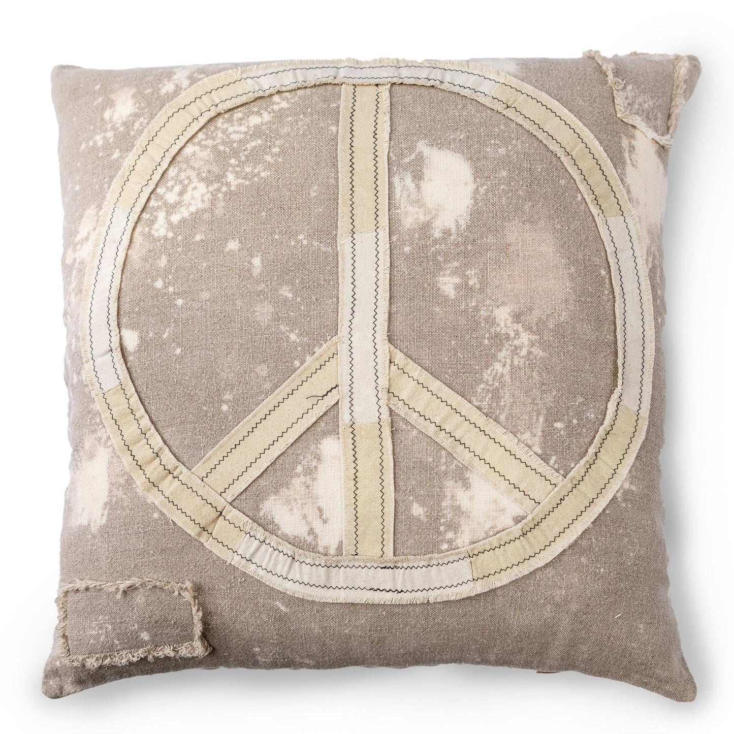 Splattered Peace Sign Pillow
