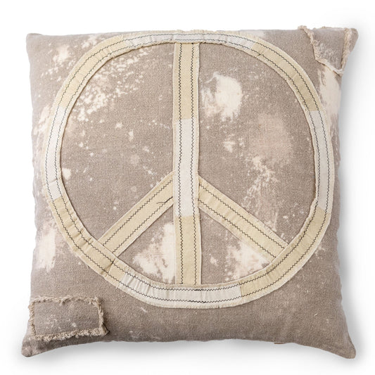 Splattered Peace Sign Pillow