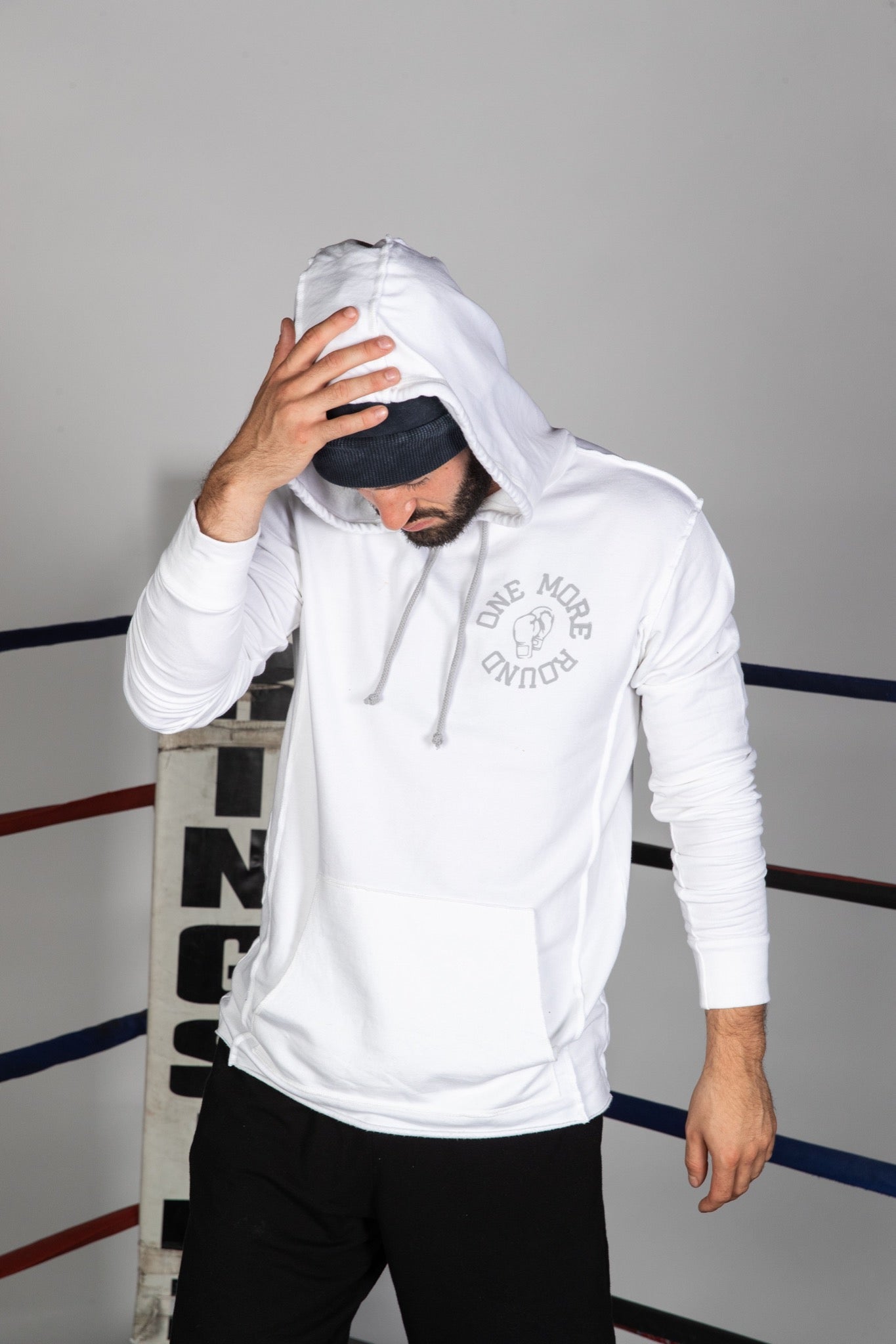 ONE MORE ROUND SWEATSHIRT - WHITE